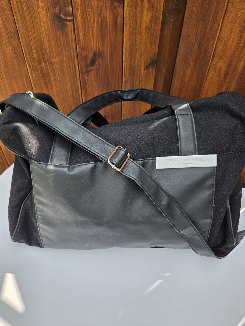 Issey Miyake Parfums Black Travel Weekender Duffel Bag